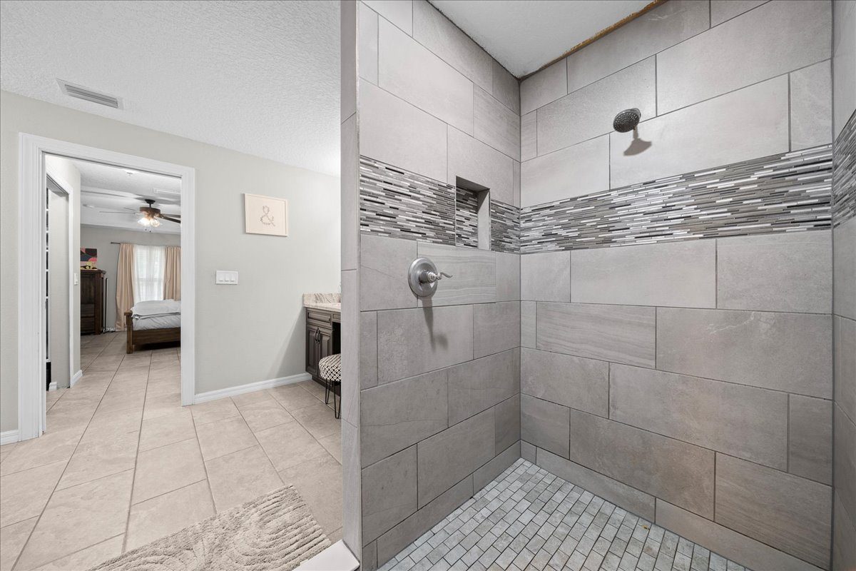 Primary bathroom walk-in shower